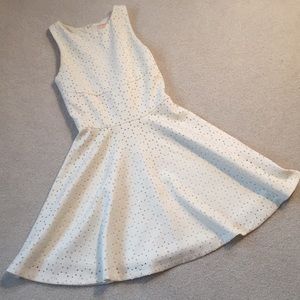 White dress with beautiful pattern